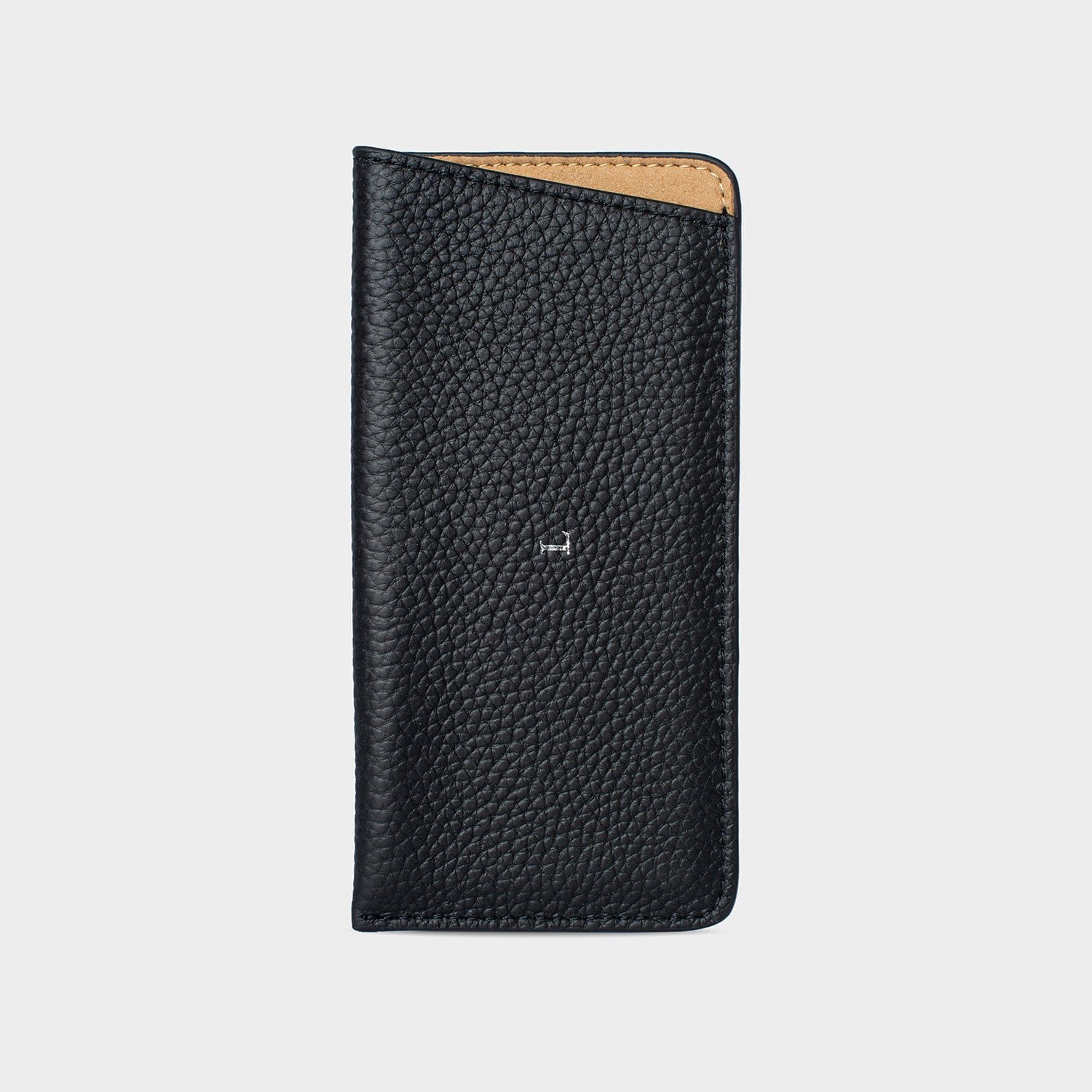 Black Leather Personalized Glasses Case