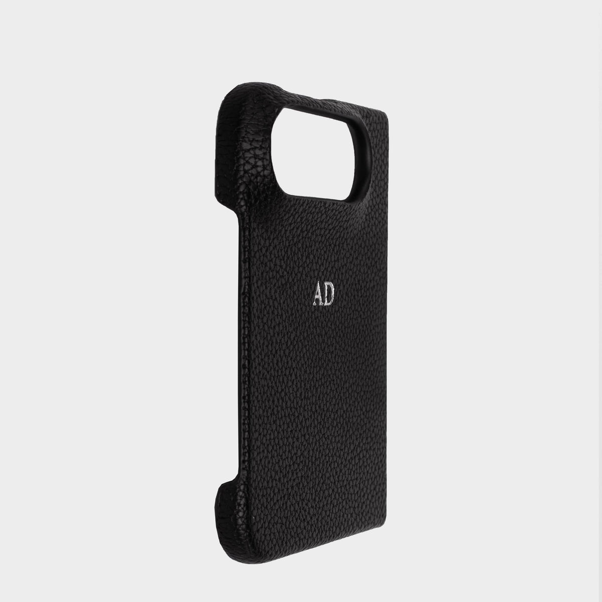 Black Pebble Texture Personalized Snap Case iPhone Duo