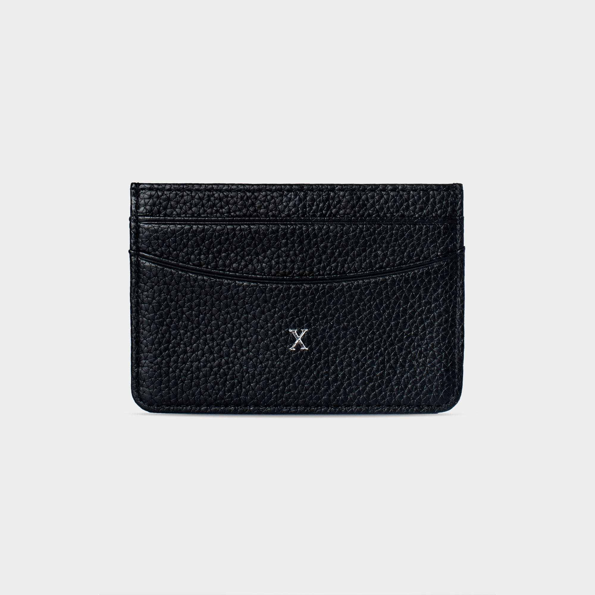 Black Leather Personalized Card Holder