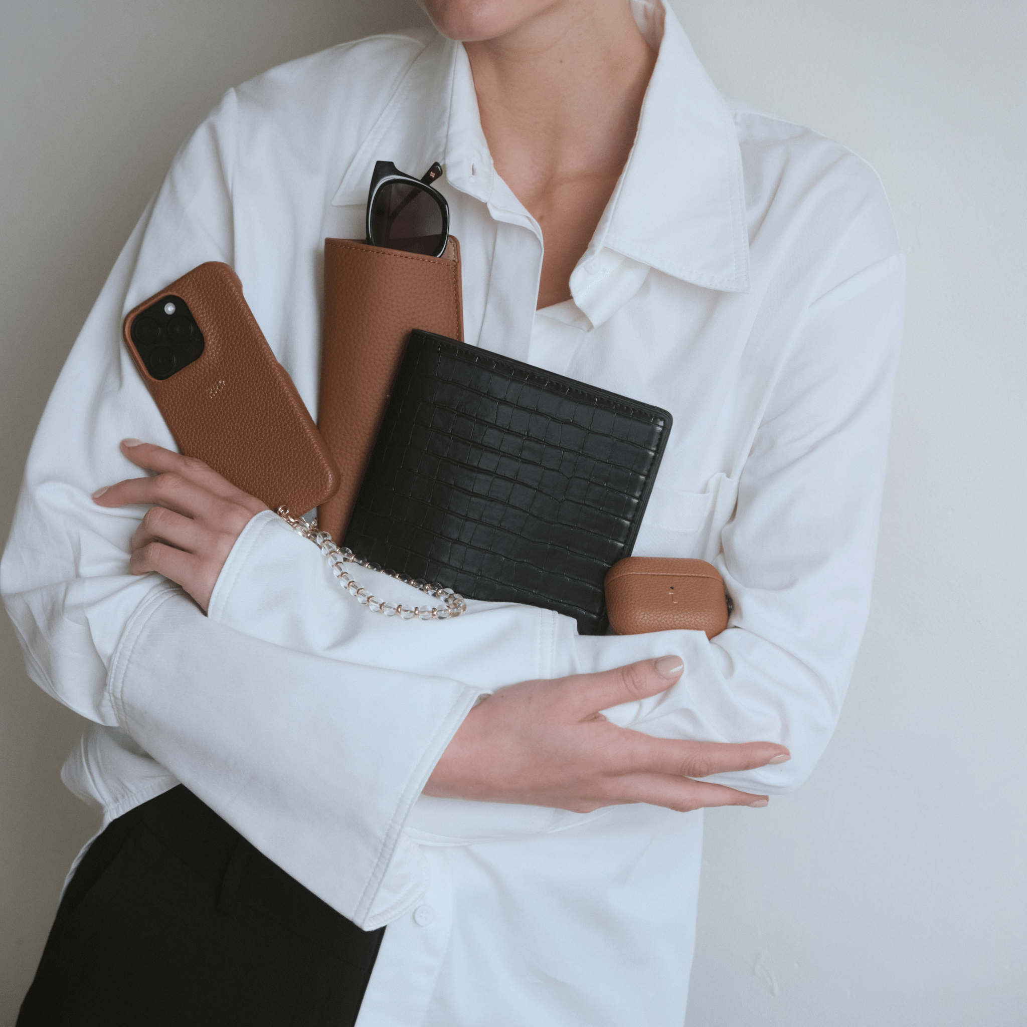 Brown AirPods Personalized Case