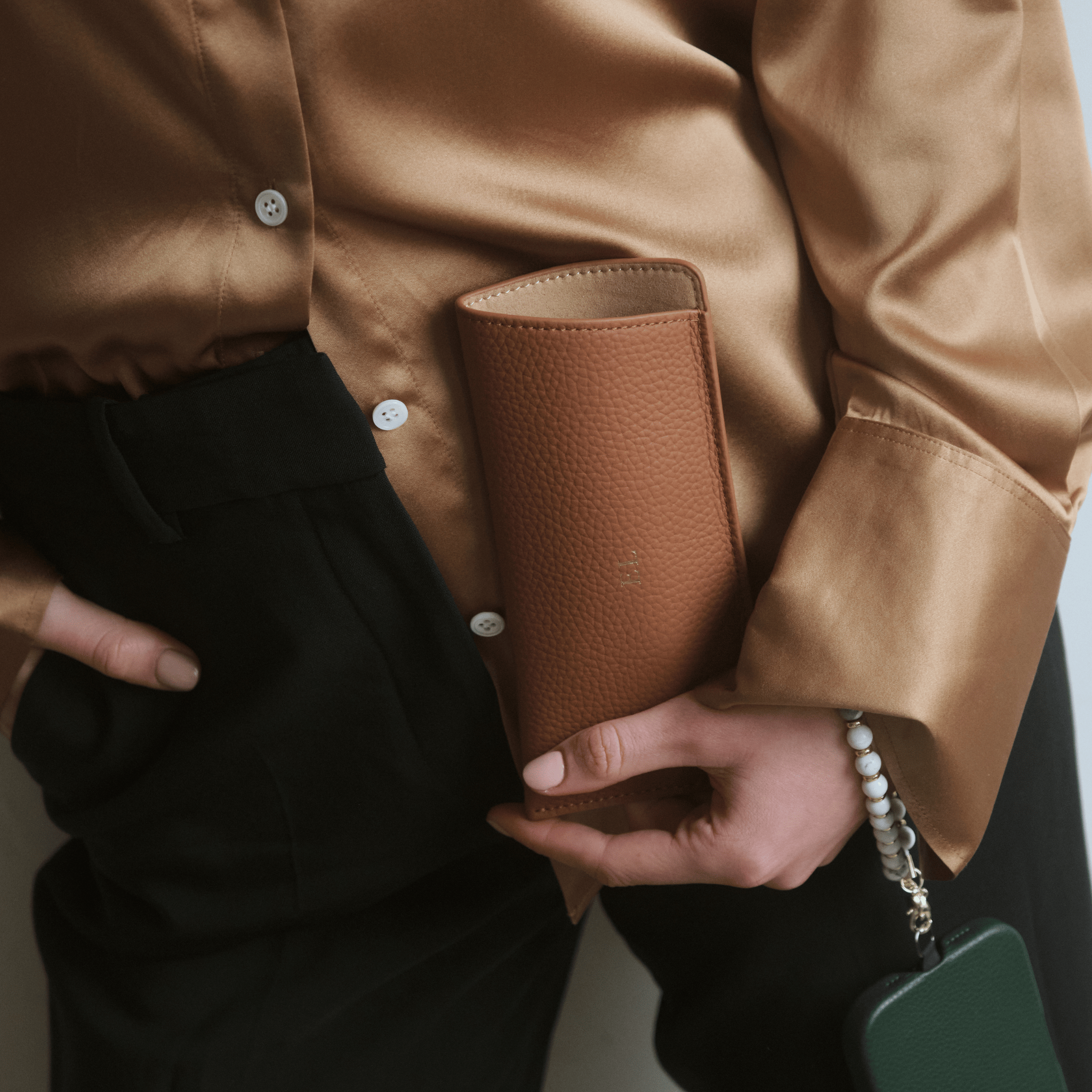 Brown Leather Personalized Glasses Case