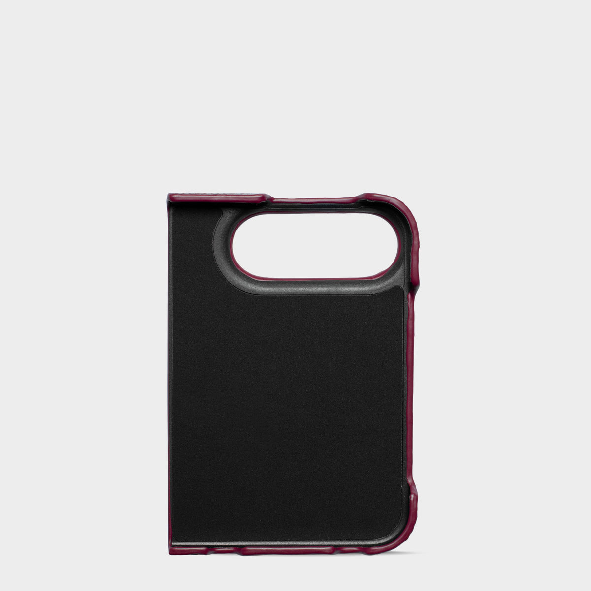 Burgundy Lizard Texture Personalized Snap Case iPhone Duo