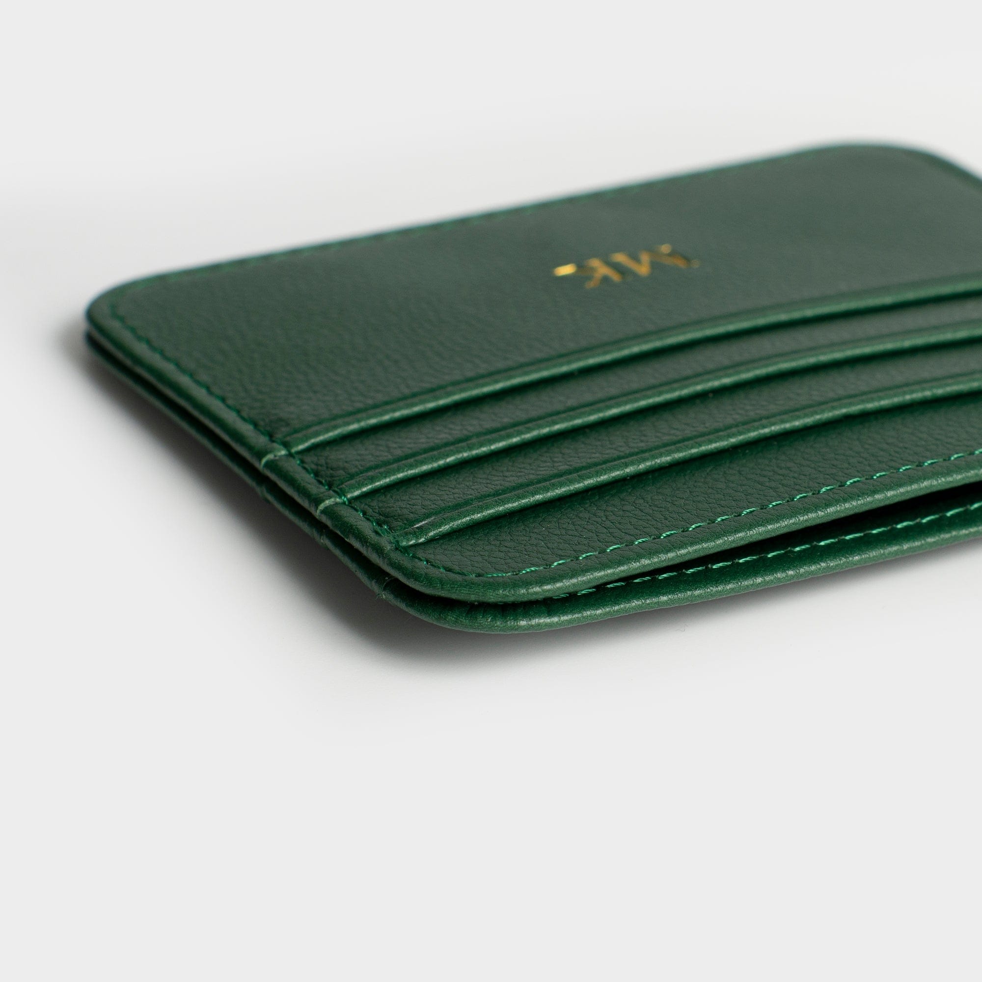 Dark Green Texture Grain Personalized Card Holder