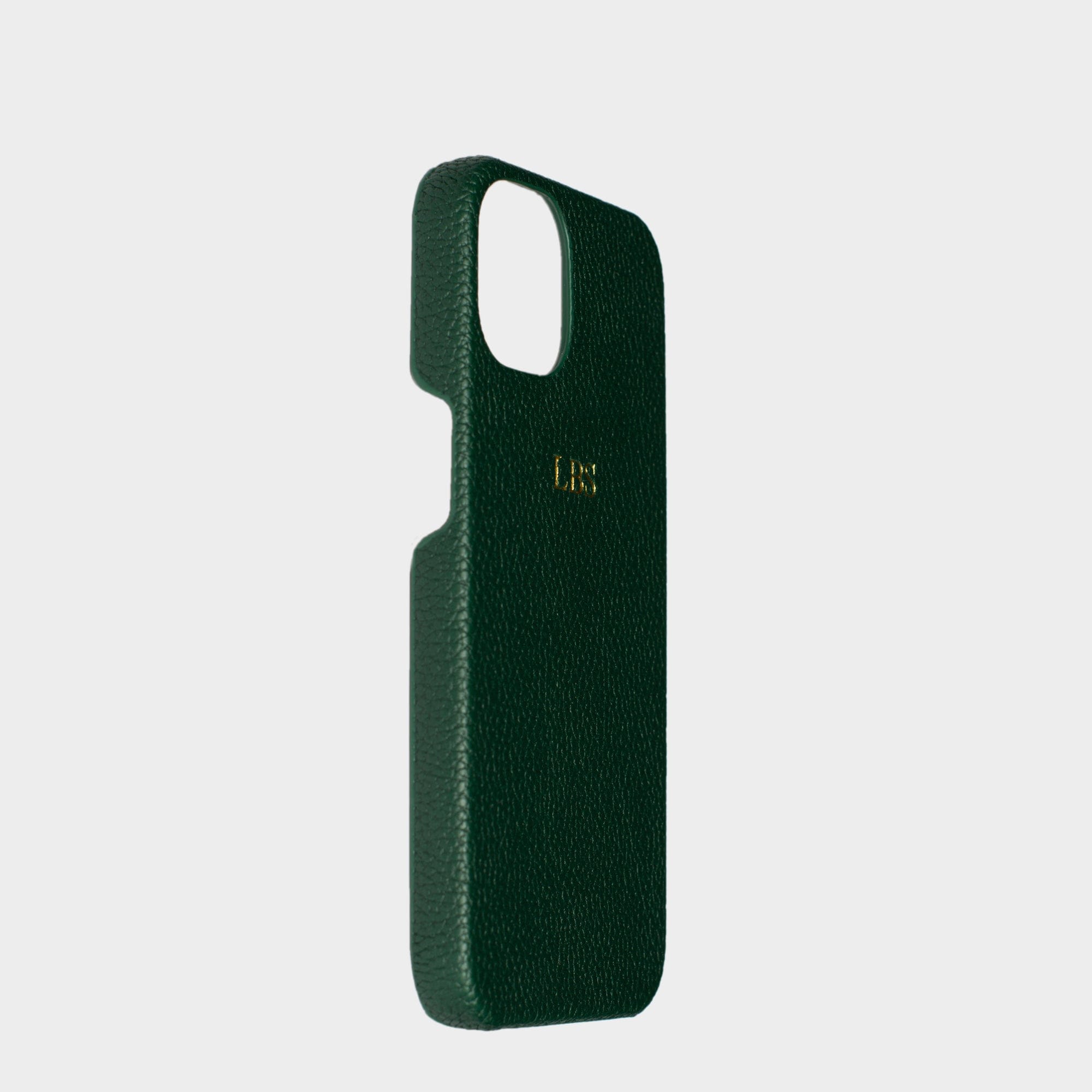 Dark Green Pebble Texture Personalized Snap Case