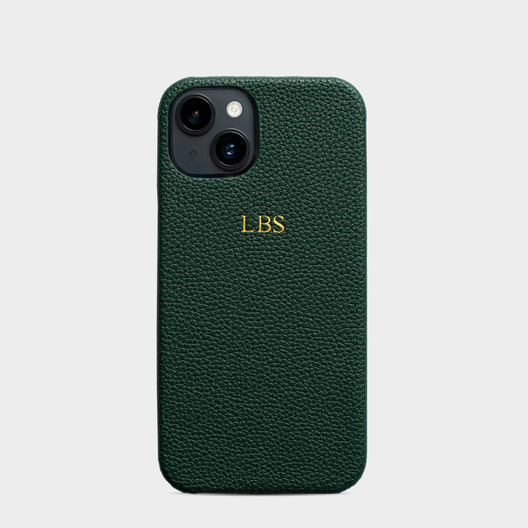 Dark Green Pebble Texture Personalized Snap Case