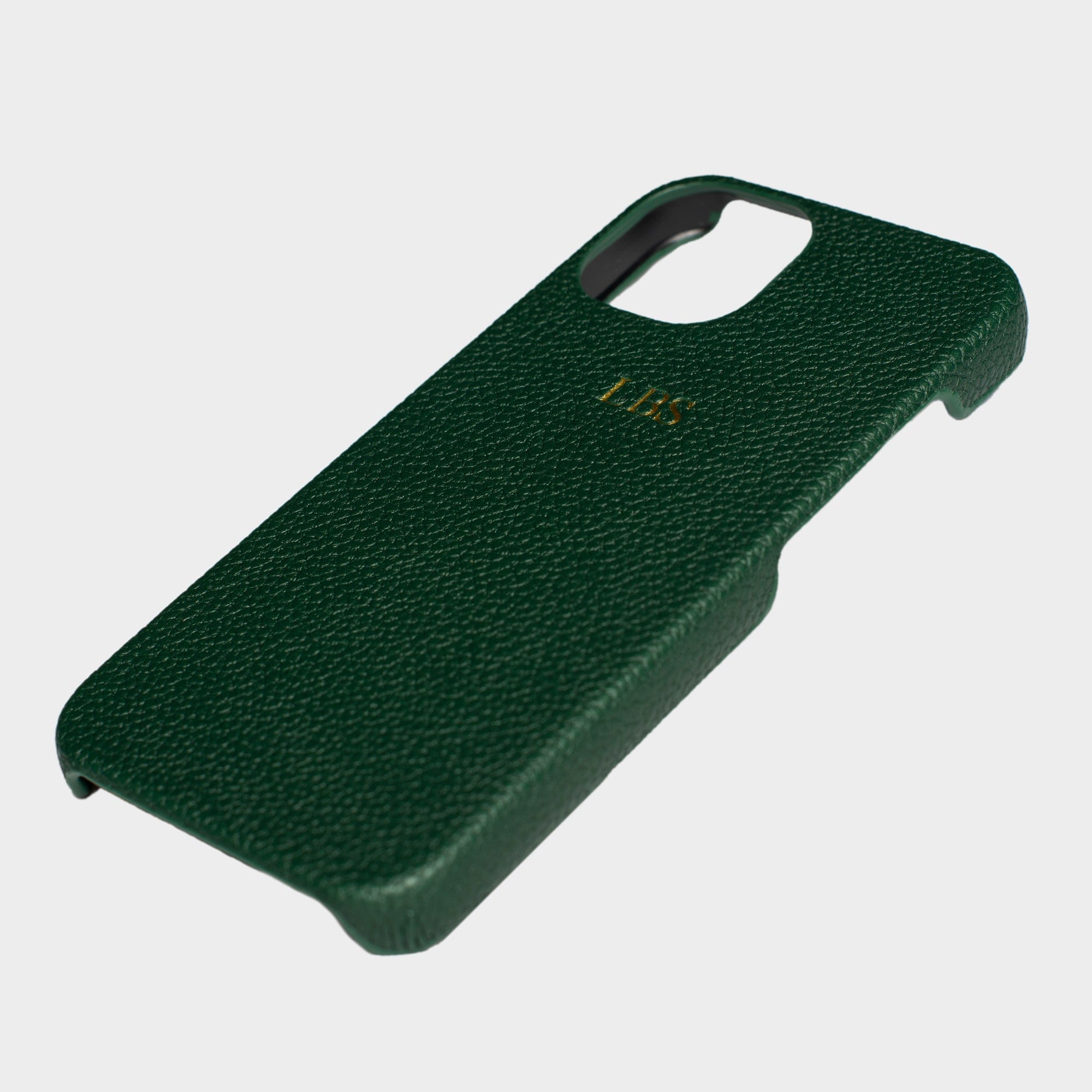 Dark Green Pebble Texture Personalized Snap Case