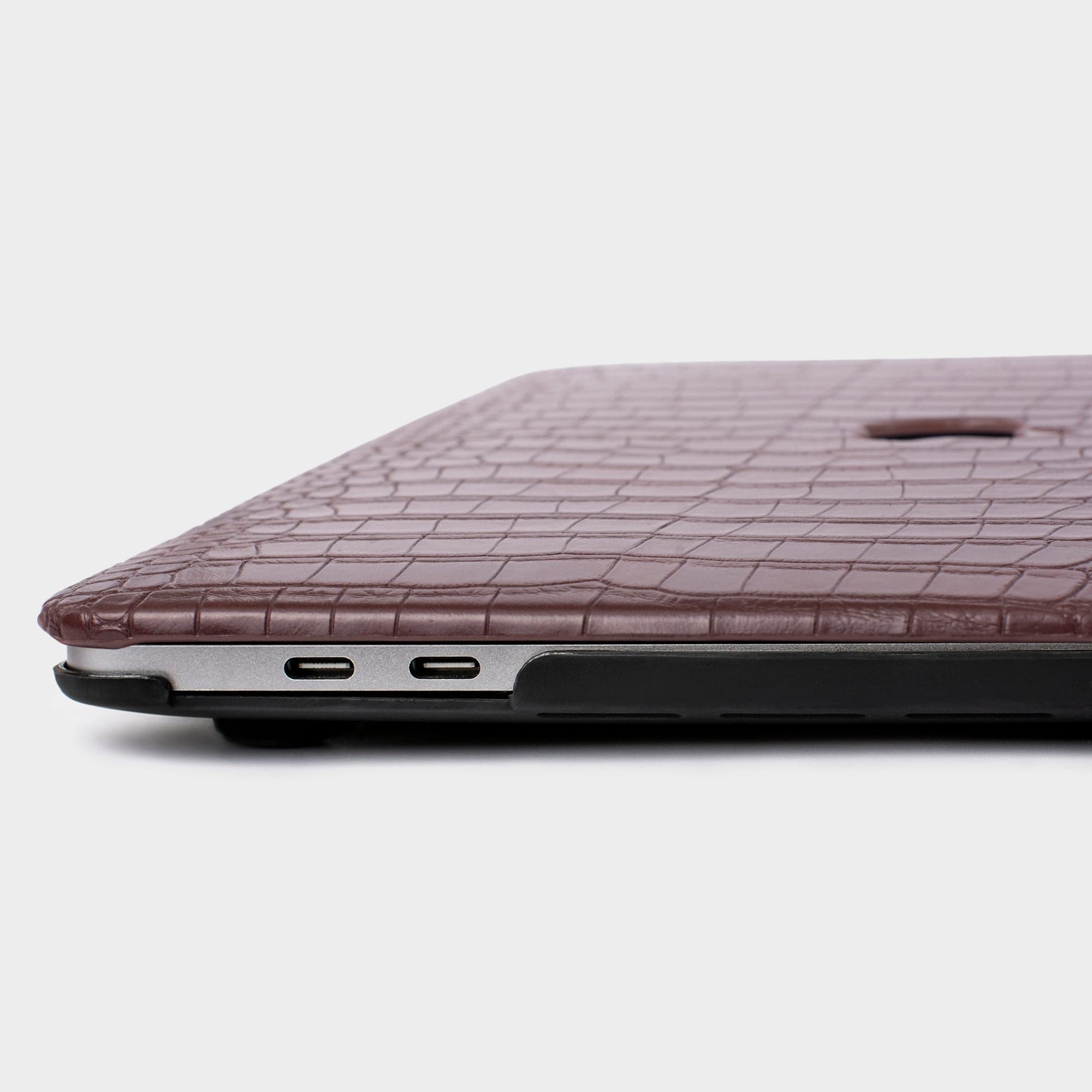 Dark Brown Lizard MacBook Personalized Case