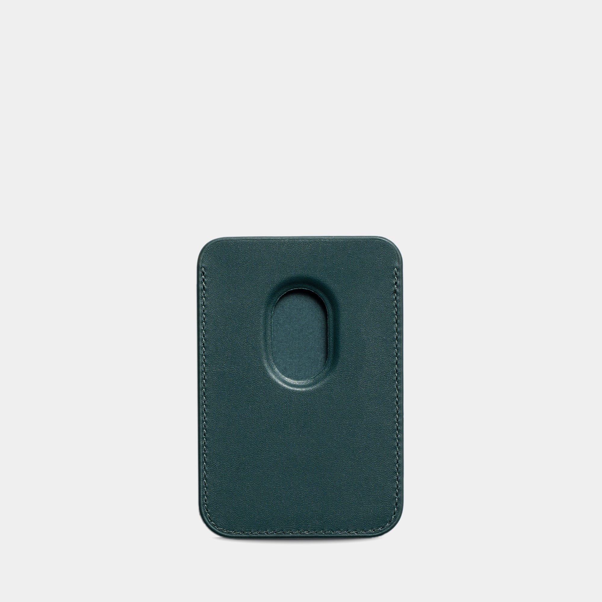 Dark Green MagSafe Personalized Card Holder