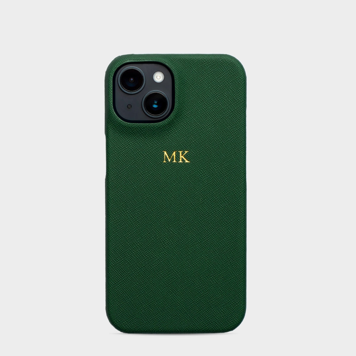 Dark Green Saffiano Texture Personalized Snap Case Dark Green Saffiano Texture Personalized Snap Case