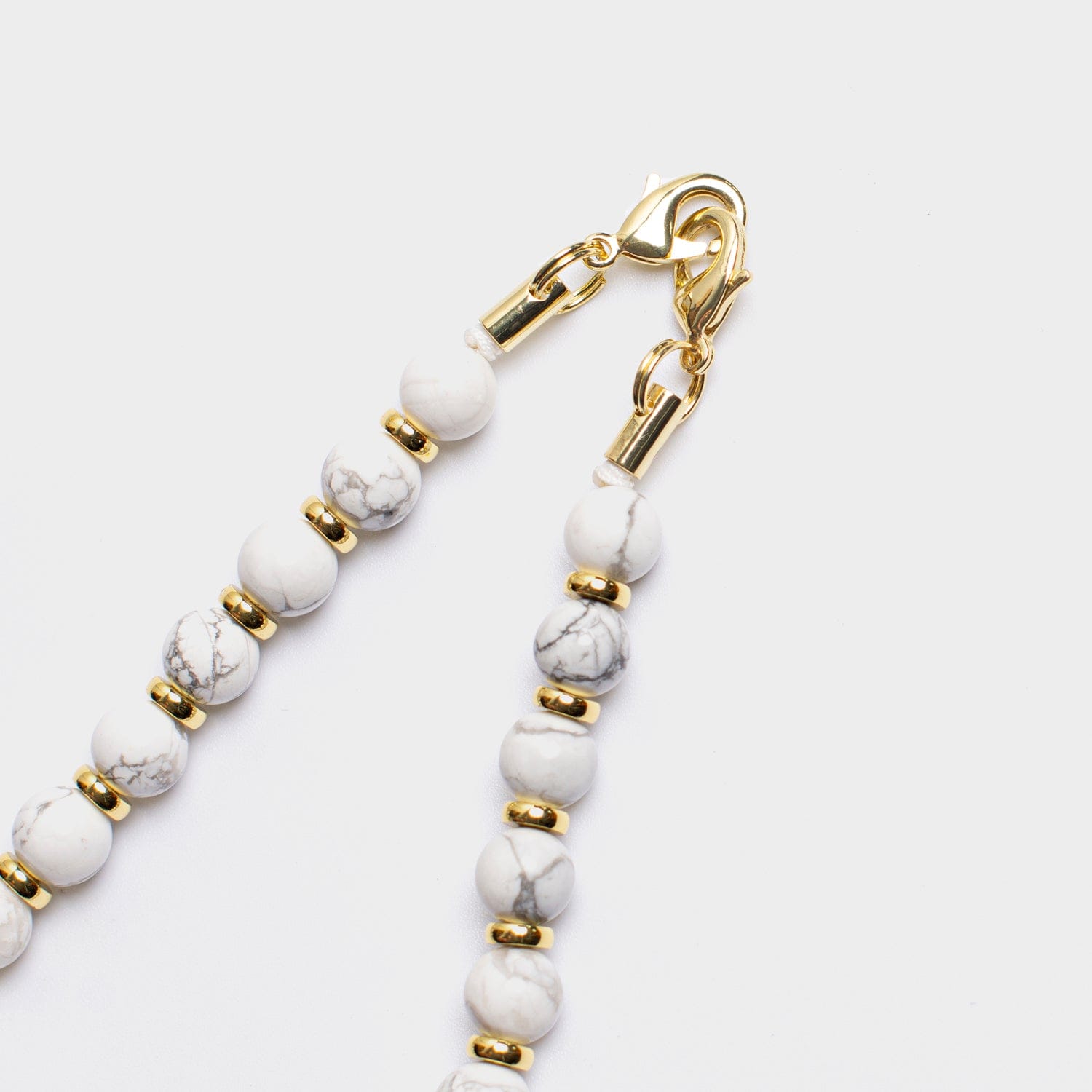 Howlite Natural Stone Phone Charm