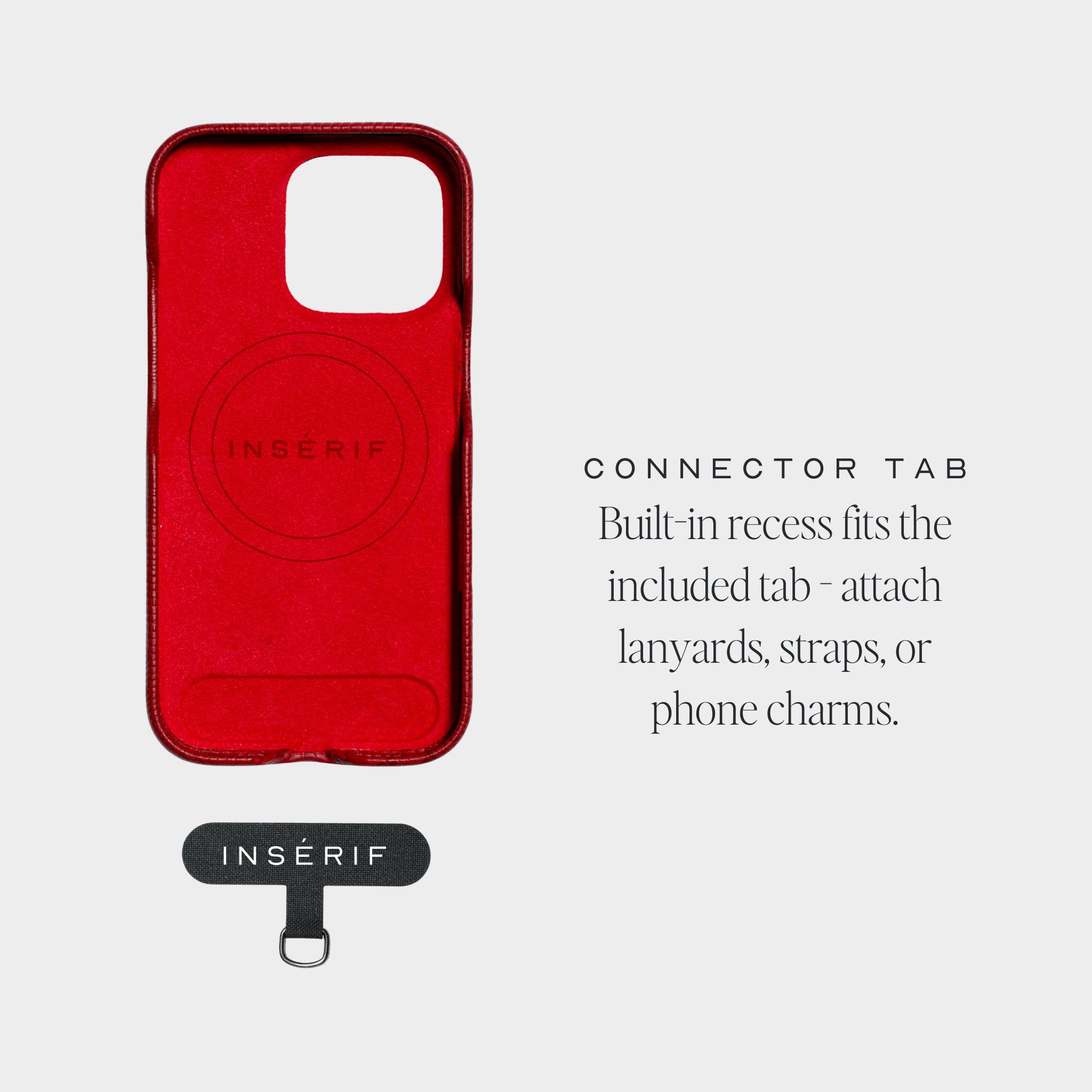 Violet Red MagSafe Lizard Leather Personalized Case