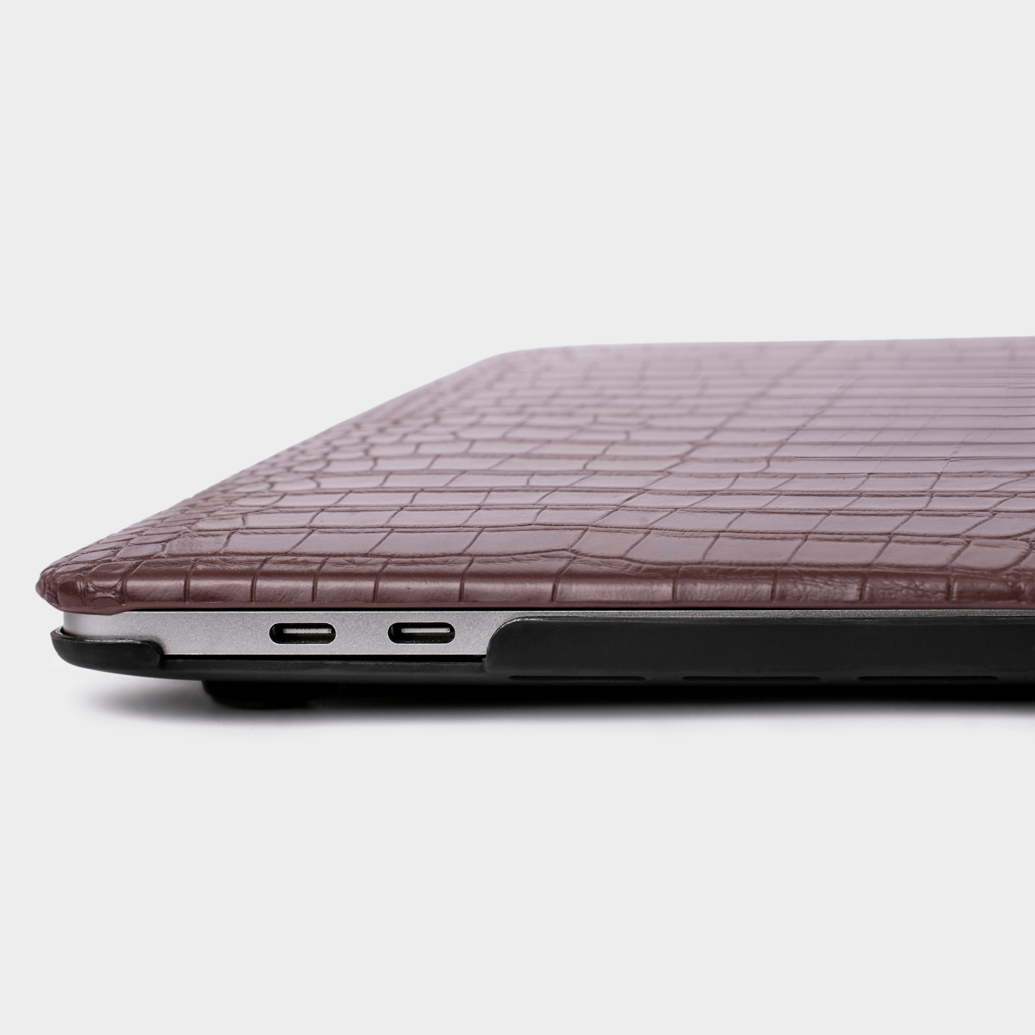 Dark Brown Lizard MacBook Personalized Case