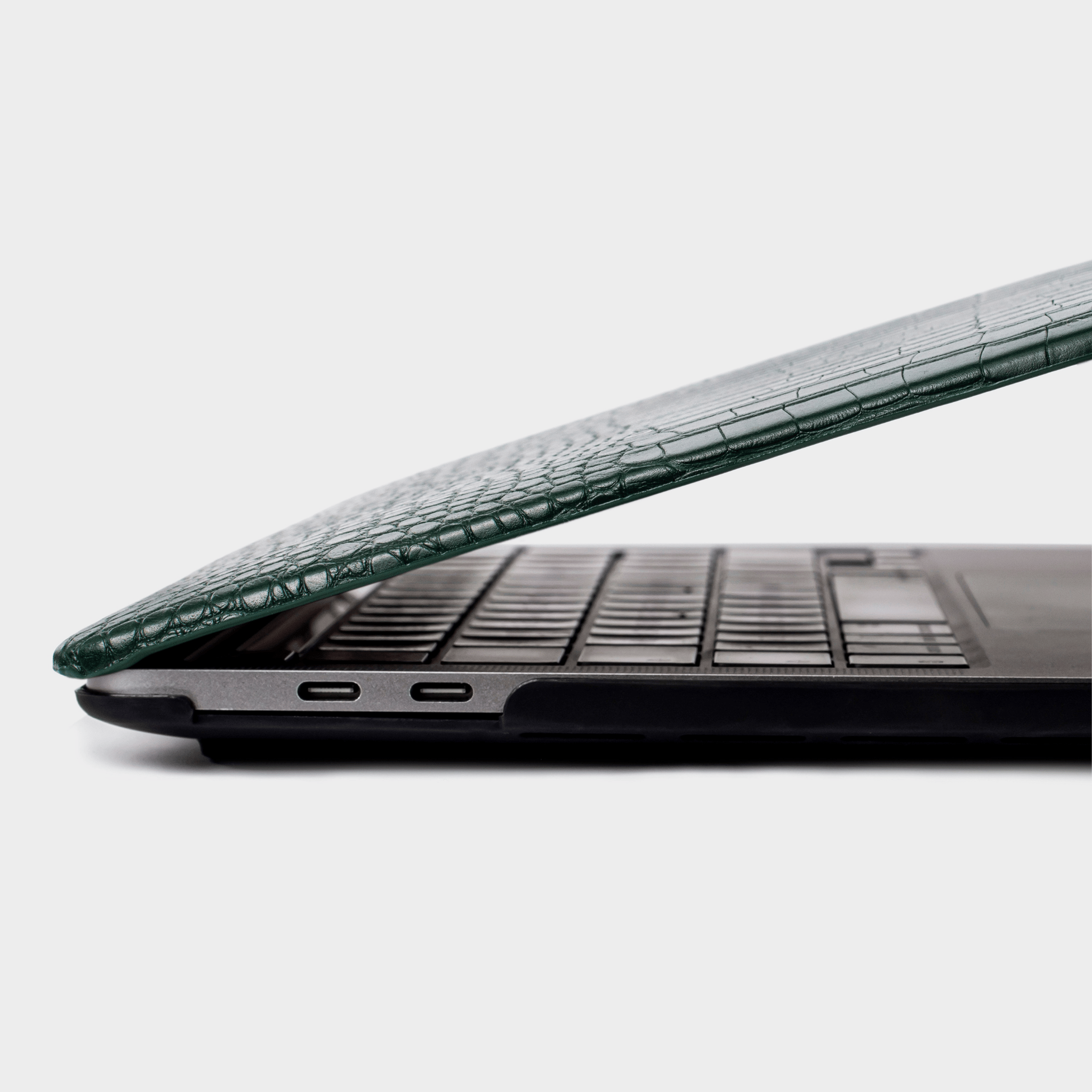 Dark Green Lizard MacBook Personalized Case