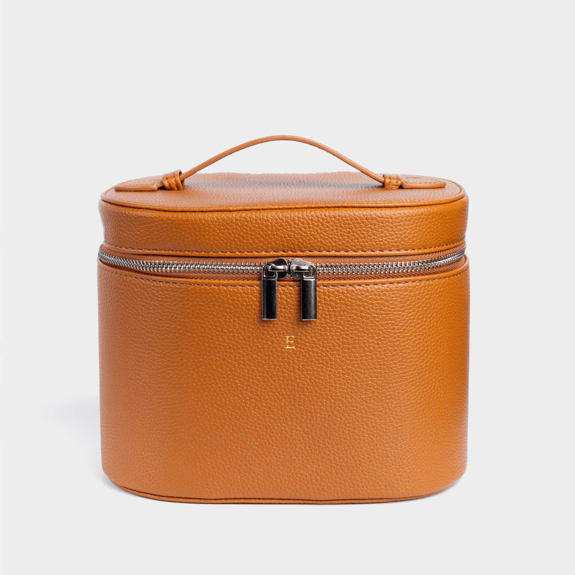 Tan Pebble Personalized Vanity Case