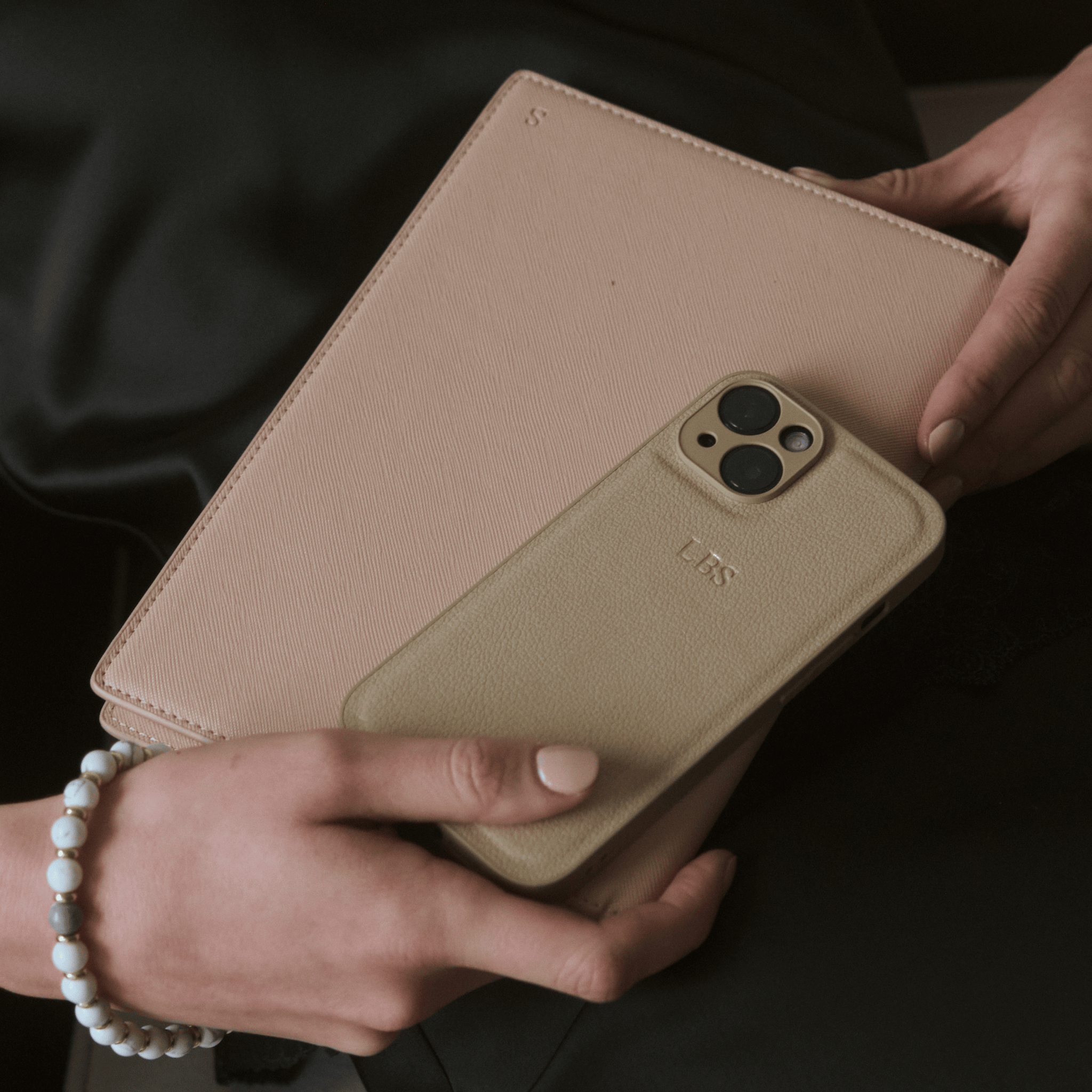 Tan Padded Personalized Case