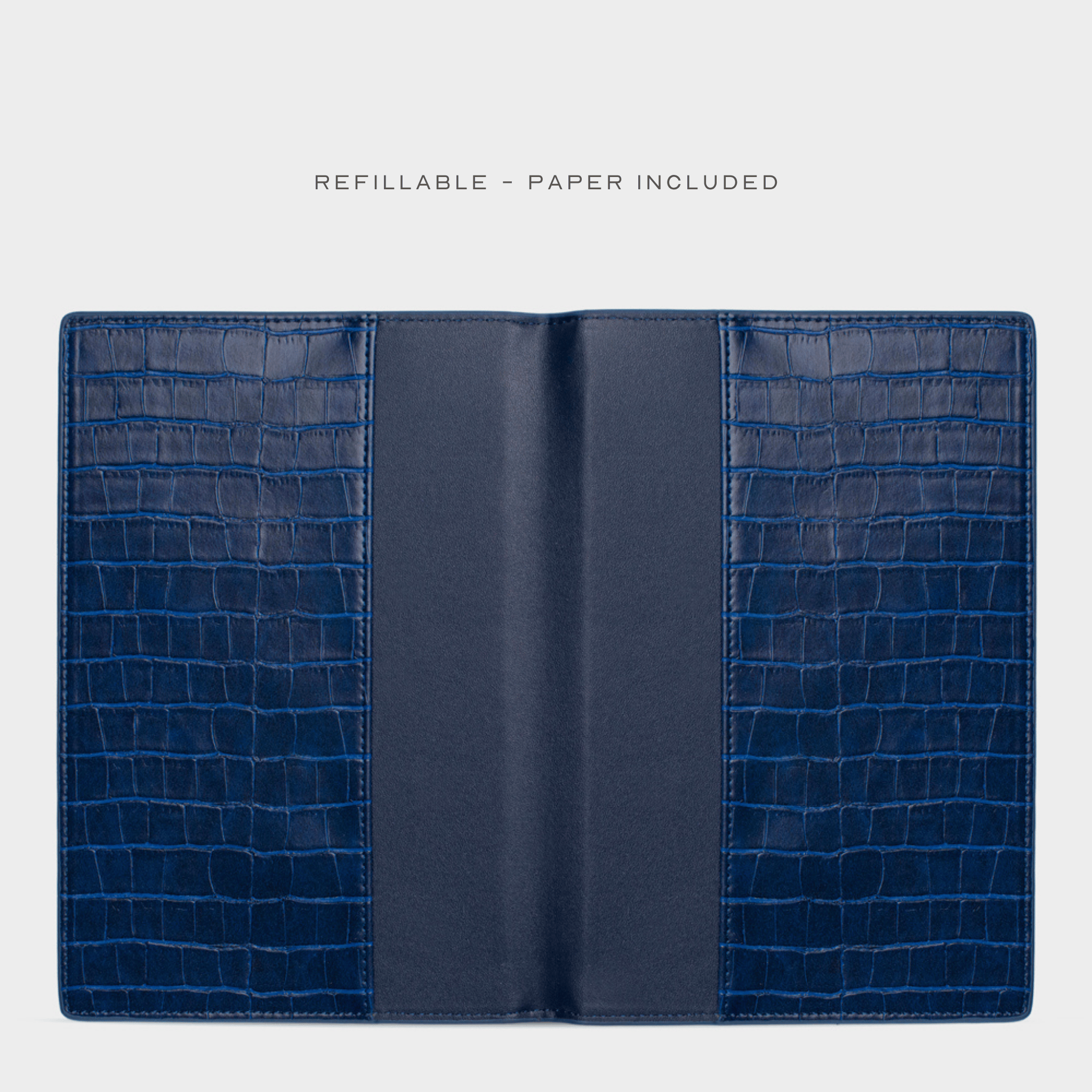 Navy Lizard Texture Personalized Notebook