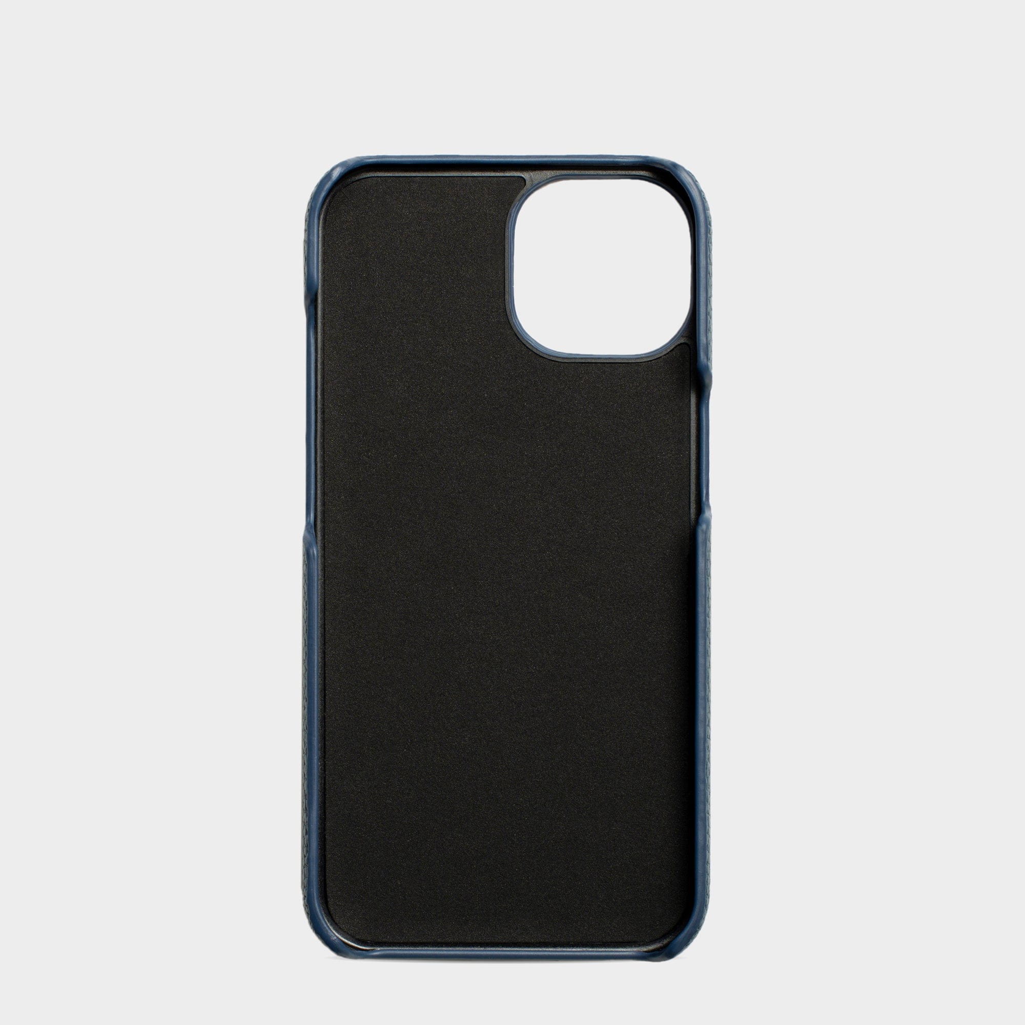 Navy Pebble Texture Personalized Snap Case