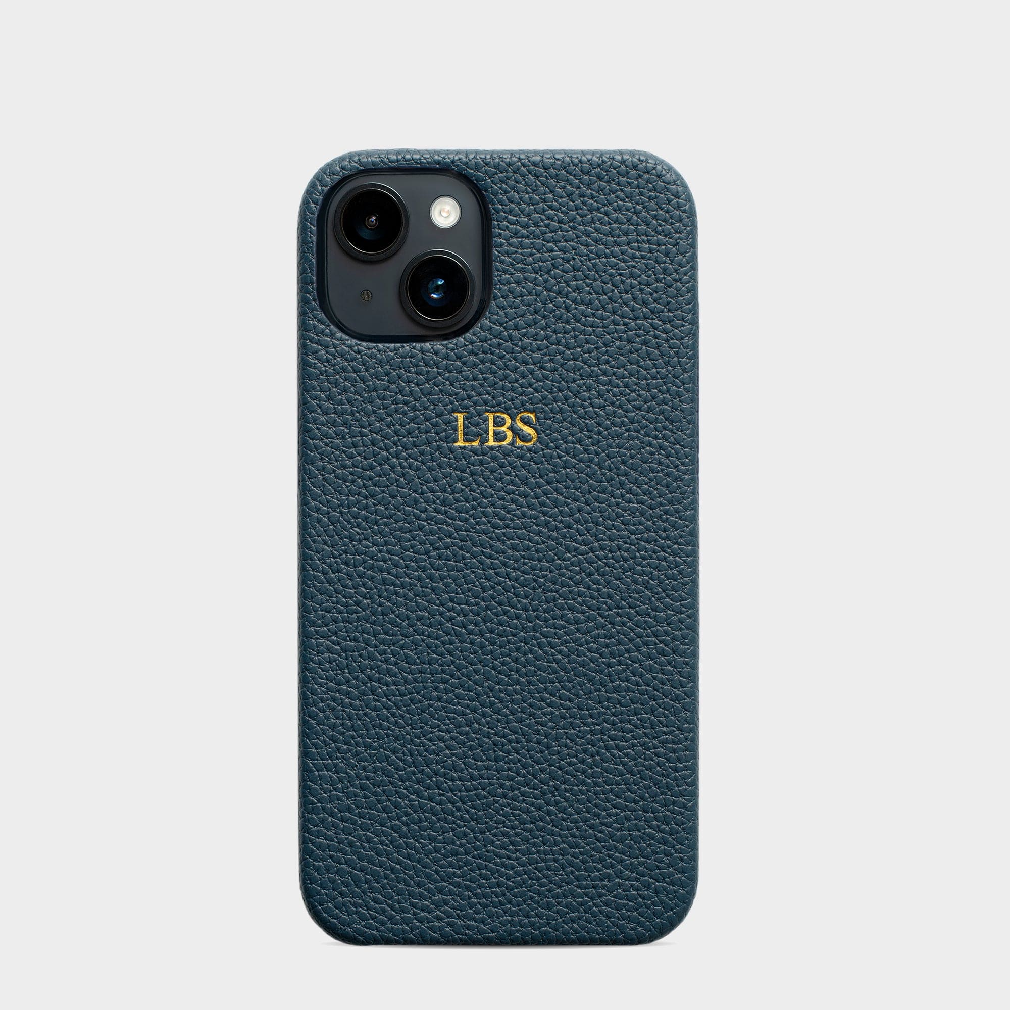 Navy Pebble Texture Personalized Snap Case