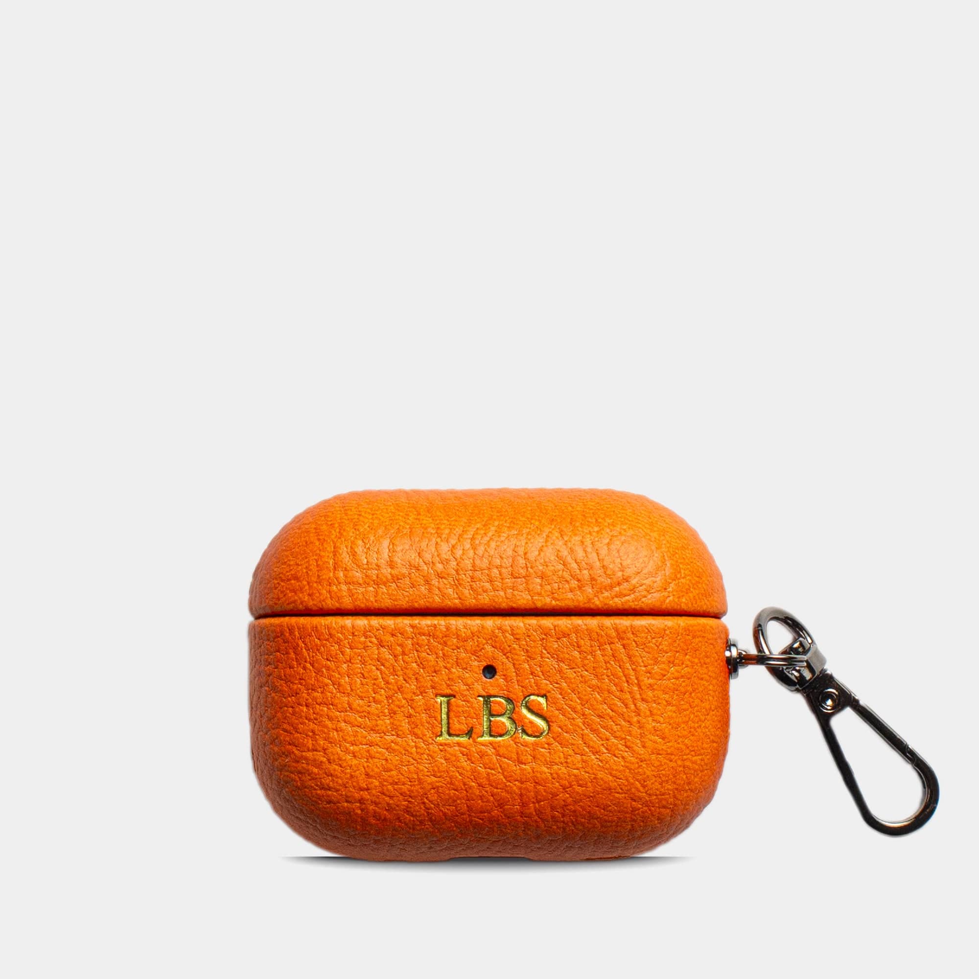 Orange AirPods Personalized Case