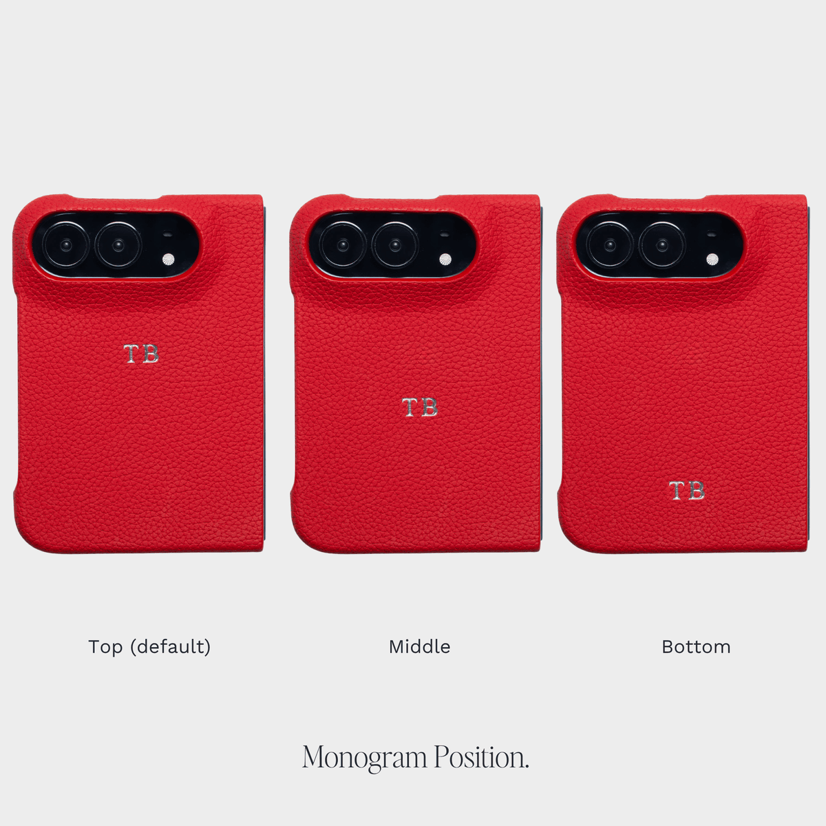Red Pebble Texture Personalized Snap Case iPhone Duo