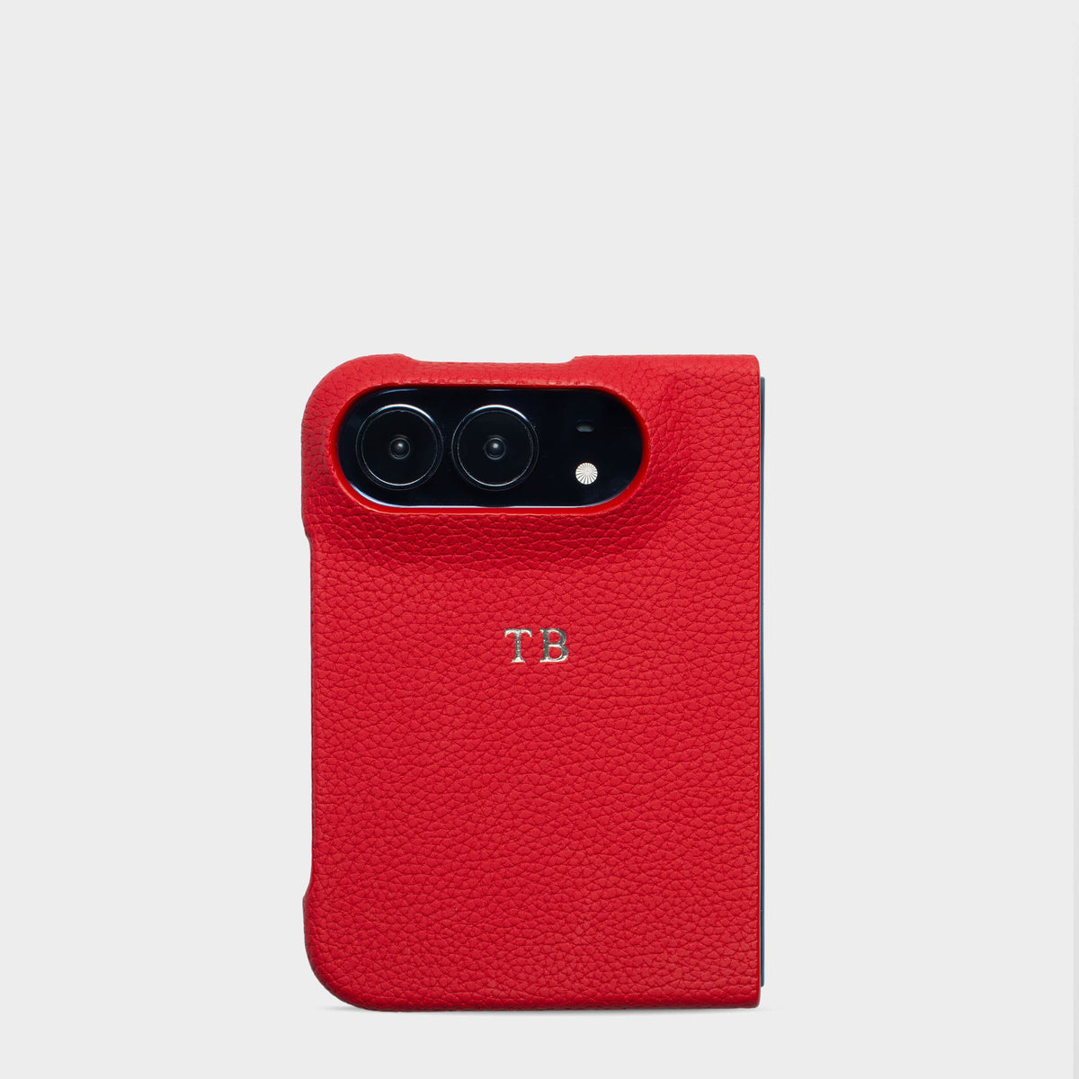 Red Pebble Texture Personalized Snap Case iPhone Duo