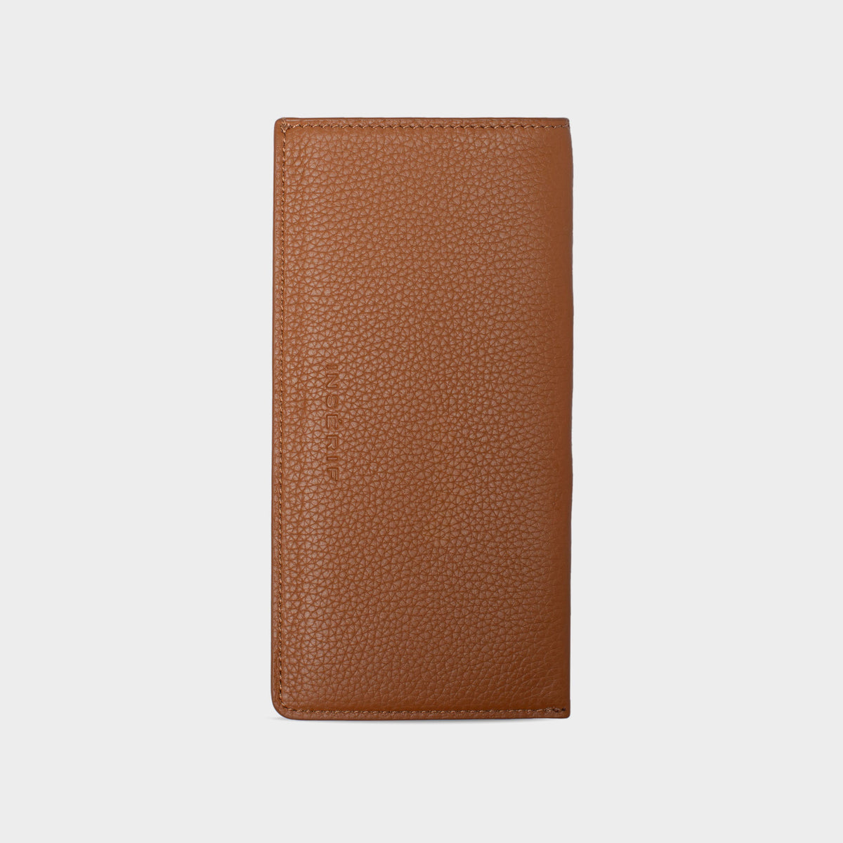 Brown Pebble Leather Personalized Glasses Case