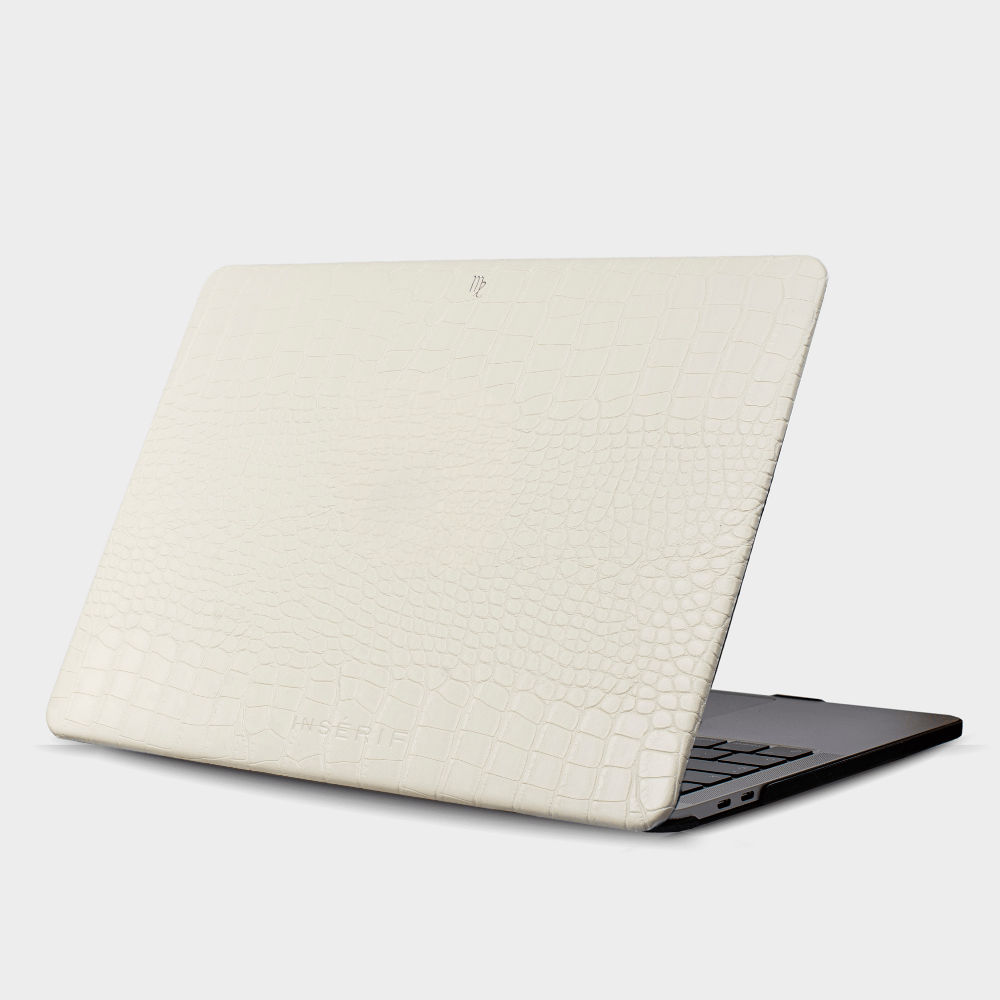 White Lizard MacBook Personalized Case
