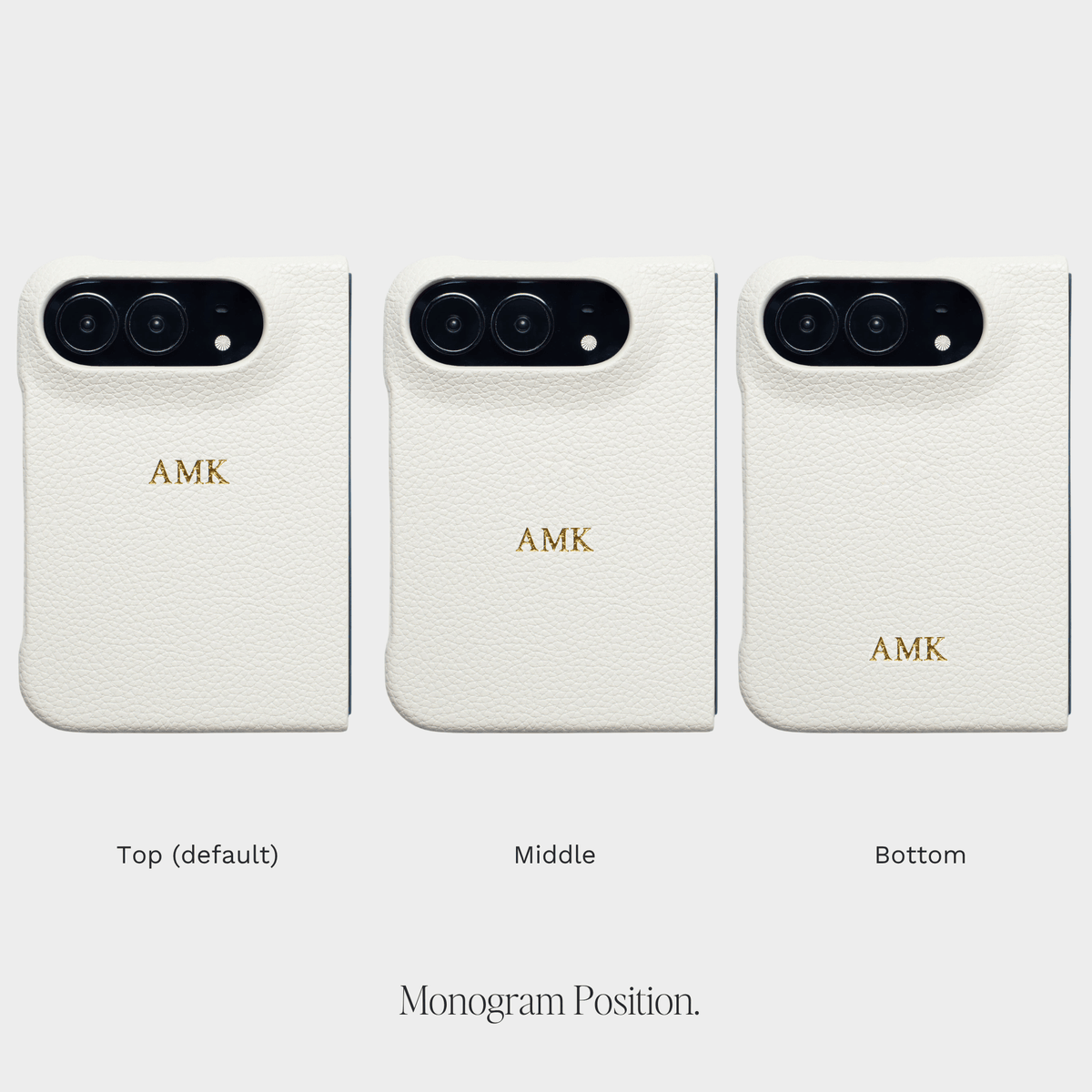 White Pebble Texture Personalized Snap Case iPhone Duo