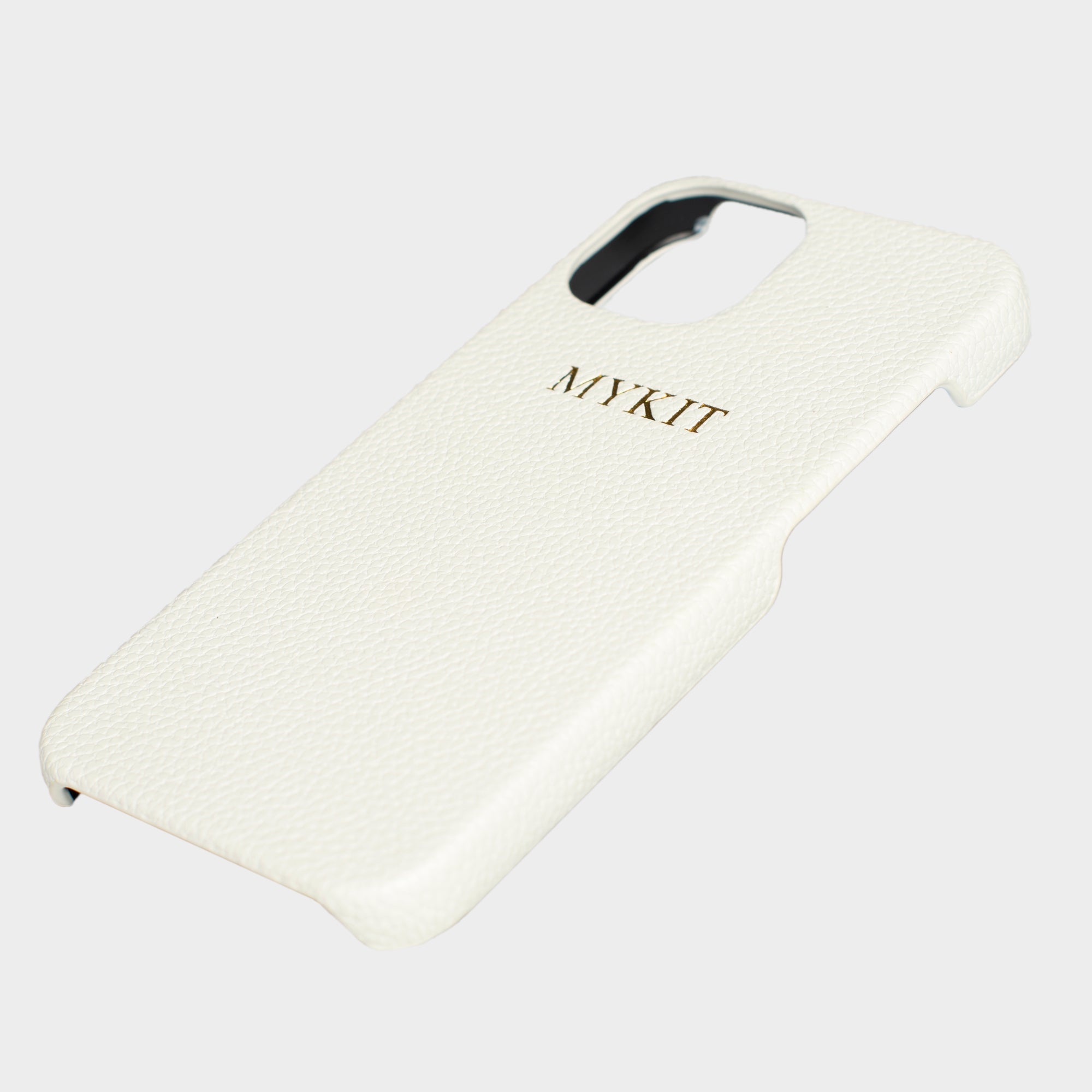 White Pebble Texture Personalized Snap Case