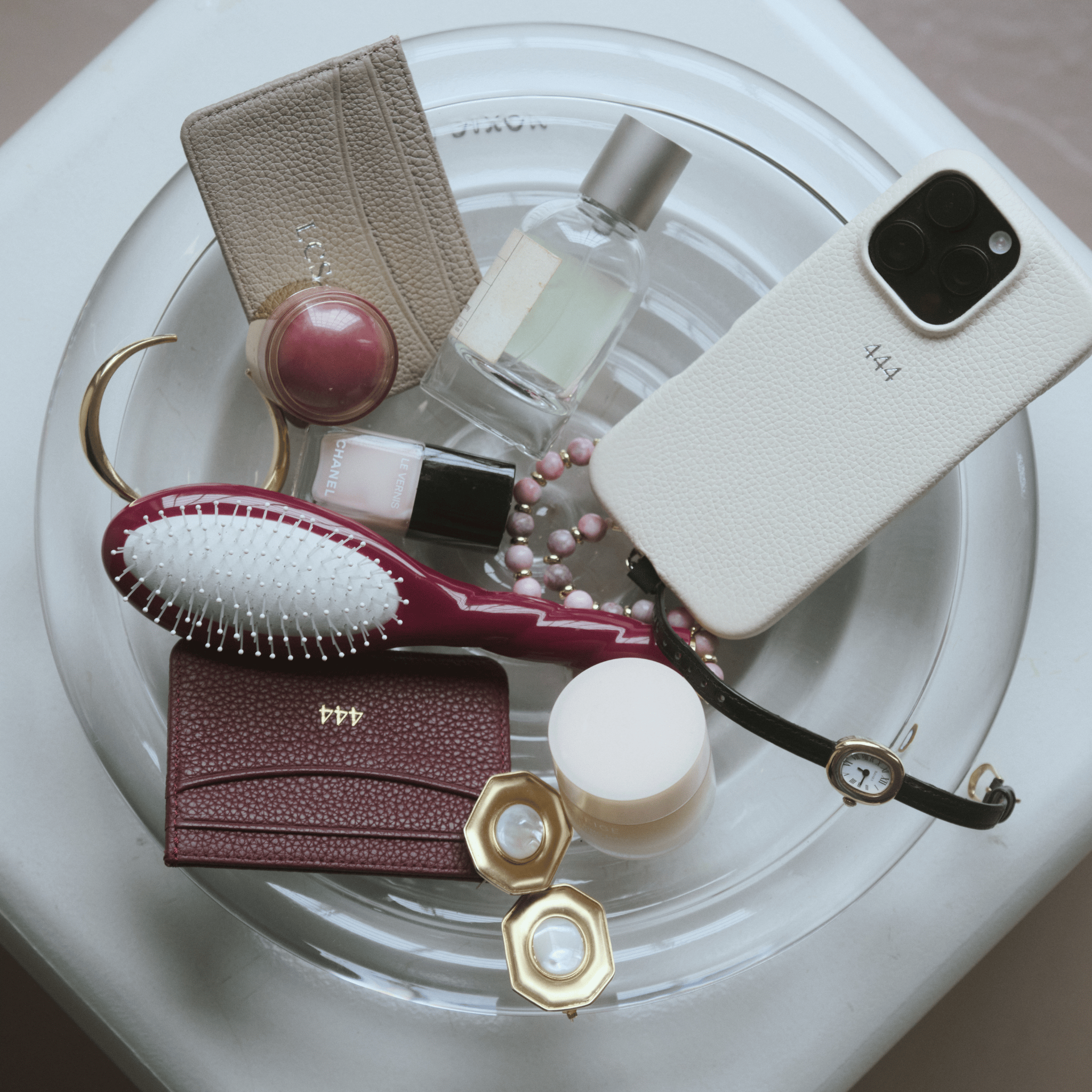 White MagSafe Pebble Leather Personalized Case