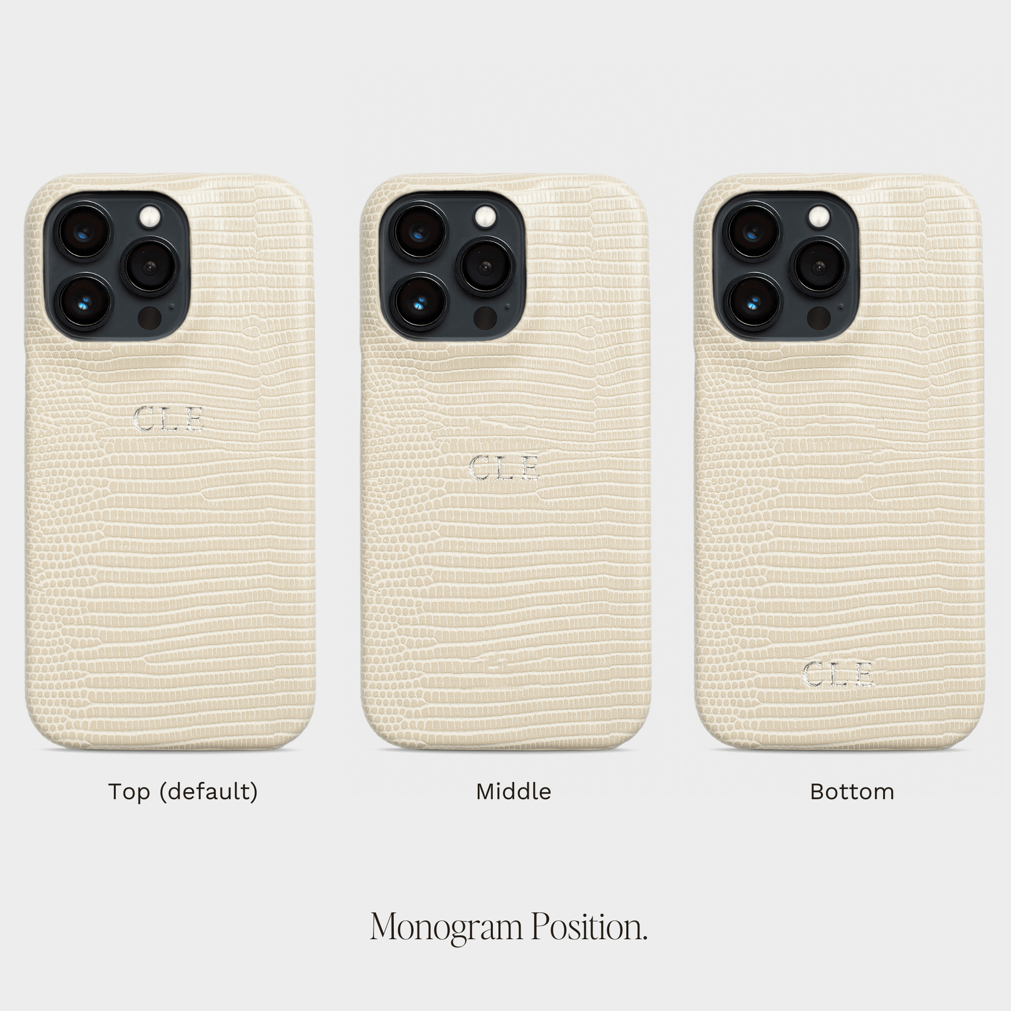 Butter Yellow Lizard Texture Personalized Snap Case